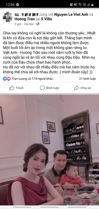 Đi ăn cùng vợ cũ để kỷ niệm hơn 1 năm ly hôn, Việt Anh ghi điểm trong mắt fan 2
