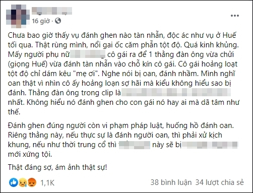 Vụ đánh ghen lột đồ ở Huế: Cô gái đang hoảng loạn vì không chịu nổi cú sốc, tìm ra FB người đàn ông 4 Vụ đánh ghen lột đồ ở Huế: Cô gái đang hoảng loạn vì không chịu nổi cú sốc, tìm ra FB người đàn ông 4