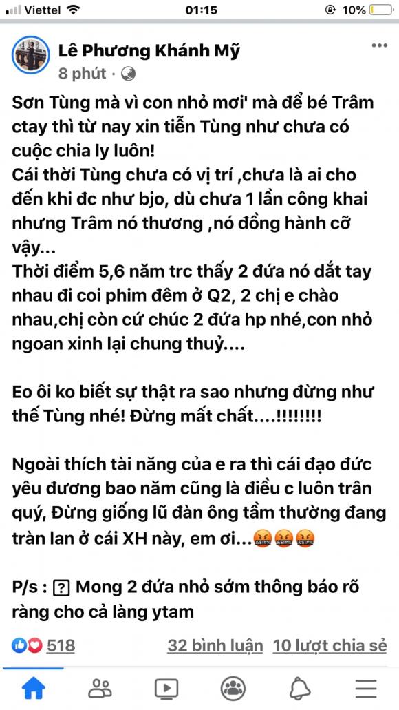 Hot girl đời đầu hé lộ con người thật của Thiều Bảo Trâm, nhắn nhủ Sơn Tùng M-TP đừng 'tầm thường' 5 Hot girl đời đầu hé lộ con người thật của Thiều Bảo Trâm, nhắn nhủ Sơn Tùng M-TP đừng 'tầm thường' 5