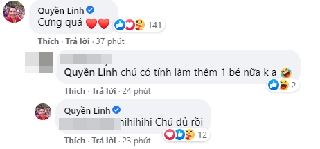 Động thái của Quyền Linh khi bị fan hỏi chuyện sinh con thứ 3 1 Động thái của Quyền Linh khi bị fan hỏi chuyện sinh con thứ 3 1