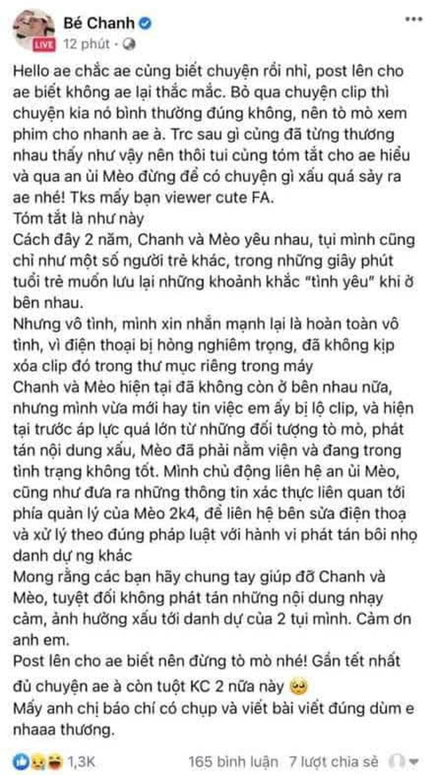 Nữ streamer đình đám Mèo 2k4 lộ clip nhạy cảm: Nam chính lên tiếng 3 Nữ streamer đình đám Mèo 2k4 lộ clip nhạy cảm: Nam chính lên tiếng 3