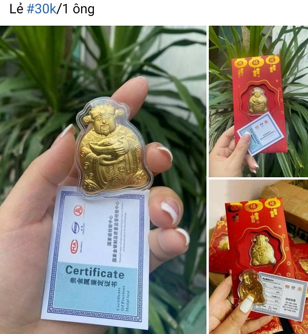 Trâu vàng, lì xì chứa Thần Tài giá siêu rẻ hút khách: Chuyên gia phong thủy nói gì? 6 Trâu vàng, lì xì chứa Thần Tài giá siêu rẻ hút khách: Chuyên gia phong thủy nói gì? 6