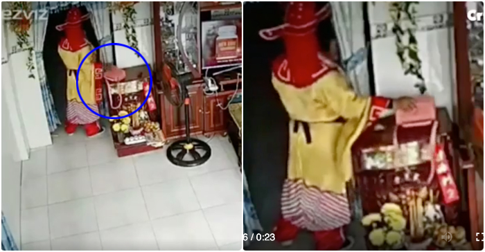 'Thần tài pha ke' vào nhà múa lấy may để giở trò xấu xí thì phát hiện nhà có cam 1 'Thần tài pha ke' vào nhà múa lấy may để giở trò xấu xí thì phát hiện nhà có cam 1