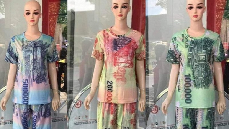 Bán quần áo in hình tiền Việt Nam có vi phạm pháp luật không? 2 Bán quần áo in hình tiền Việt Nam có vi phạm pháp luật không? 2