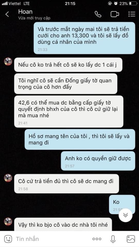 Vợ phải trả 42 triệu đồng chồng mới đồng ý ly hôn: Chính quyền lên tiếng về vụ việc 4 Vợ phải trả 42 triệu đồng chồng mới đồng ý ly hôn: Chính quyền lên tiếng về vụ việc 4