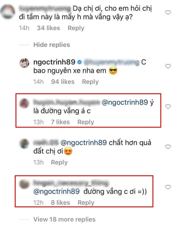 Vừa bị chê vô duyên, Ngọc Trinh lại có pha xử lý 'cồng kềnh' và không liên quan khi trả lời fan 3 Vừa bị chê vô duyên, Ngọc Trinh lại có pha xử lý 'cồng kềnh' và không liên quan khi trả lời fan 3