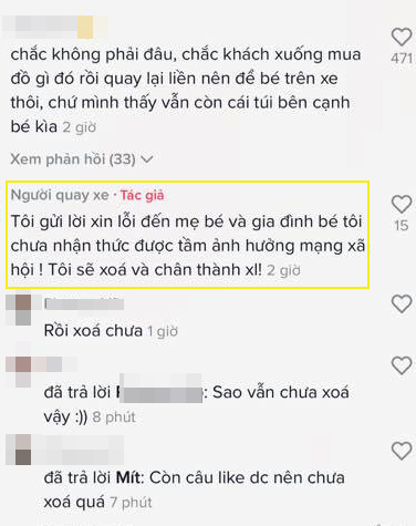 Vụ tài xế quay clip phụ huynh 'bỏ quên' con nhỏ trên taxi: Người mẹ trẻ lên tiếng 2 Vụ tài xế quay clip phụ huynh 'bỏ quên' con nhỏ trên taxi: Người mẹ trẻ lên tiếng 2