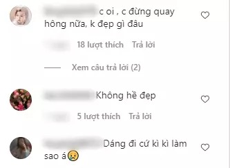 Lệ Quyên bị dân tình phản ứng khi đăng clip thả dáng một cách hơi thô thiển 2 Lệ Quyên bị dân tình phản ứng khi đăng clip thả dáng một cách hơi thô thiển 2