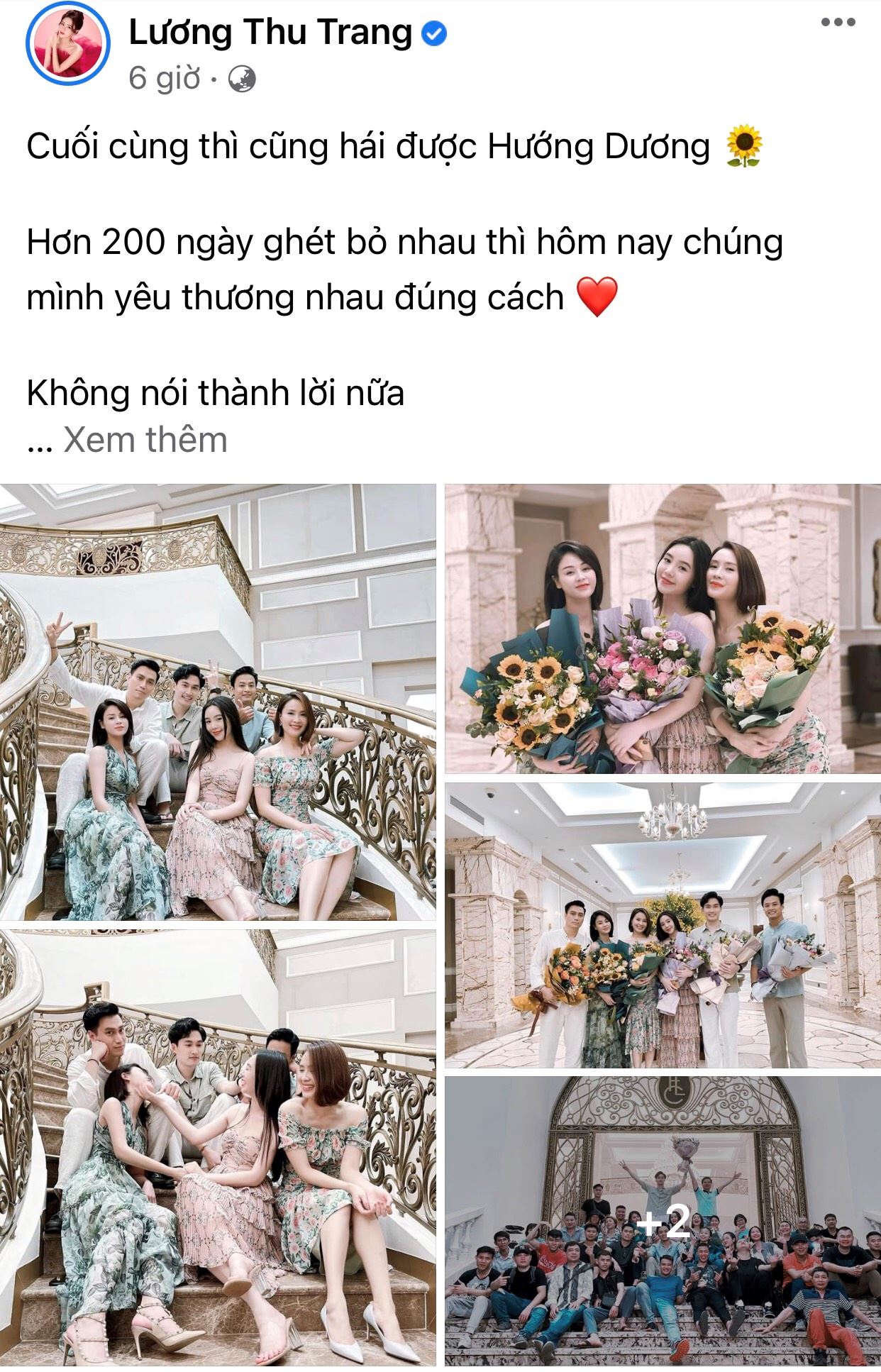 Dàn diễn viên chính 'Hướng dương ngược nắng' chia tay đoàn phim, Phúc vắng mặt khiến khán giả tò mò 2 Dàn diễn viên chính 'Hướng dương ngược nắng' chia tay đoàn phim, Phúc vắng mặt khiến khán giả tò mò 2