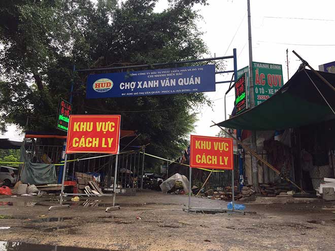 Hà Nội phong tỏa tạm thời chợ xanh Văn Quán 2 Hà Nội phong tỏa tạm thời chợ xanh Văn Quán 2