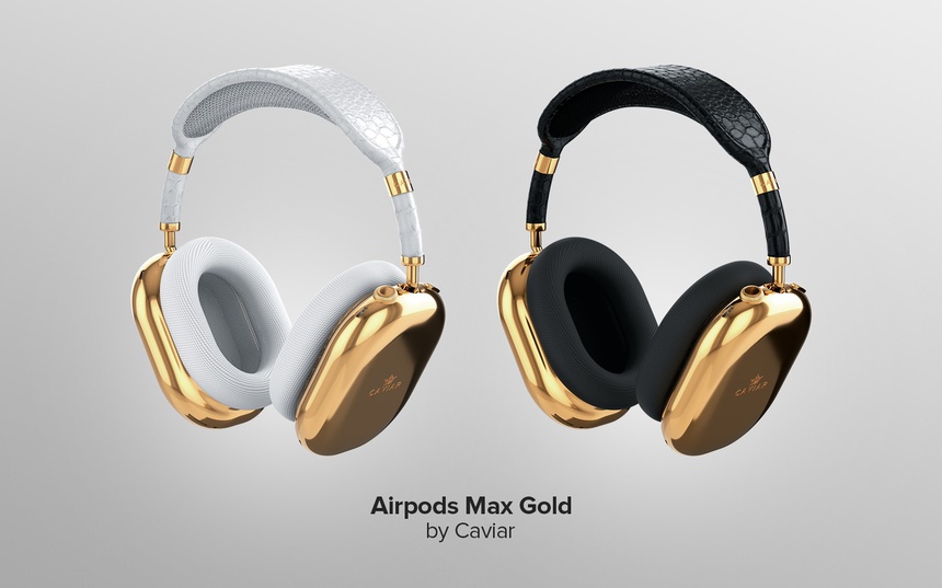 Choáng ngợp với tai nghe AirPods Max mạ vàng 18K dành cho giới siêu giàu 1