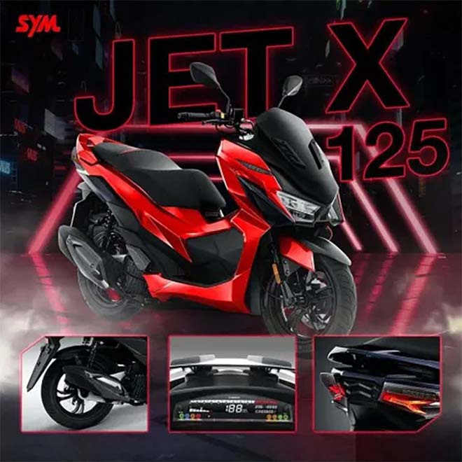 Cận cảnh SYM JET-X 125: Chiến binh đối đầu Honda Forza 125 2 Cận cảnh SYM JET-X 125: Chiến binh đối đầu Honda Forza 125 2
