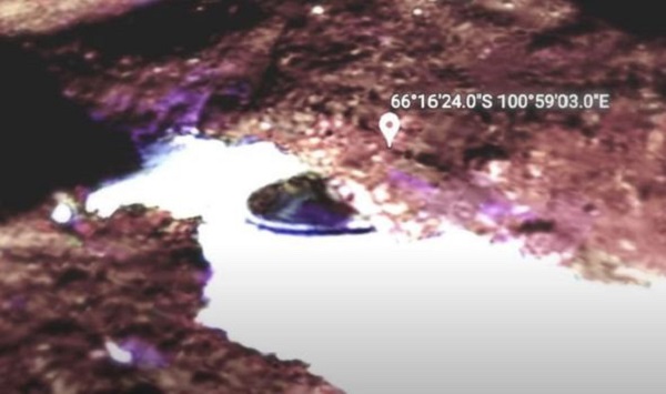 'Thợ săn' UFO phát hiện đĩa bay người ngoài hành tinh sau lớp băng tan tại Nam Cực  2