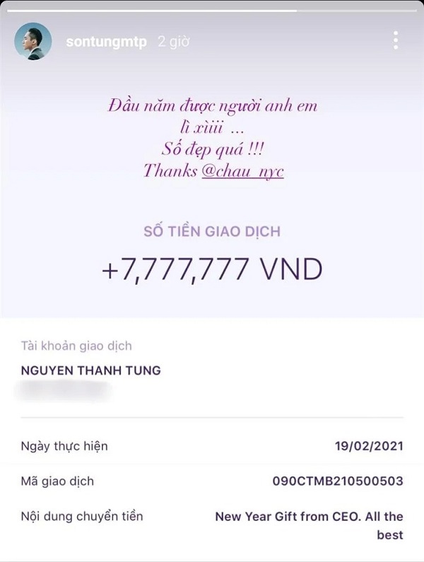 Sơn Tùng M-TP bị dân mạng mỉa mai 'ngựa quen đường cũ', lộ số tài khoản để xin fan góp tiền mua bản quyền 6 Sơn Tùng M-TP bị dân mạng mỉa mai 'ngựa quen đường cũ', lộ số tài khoản để xin fan góp tiền mua bản quyền 6