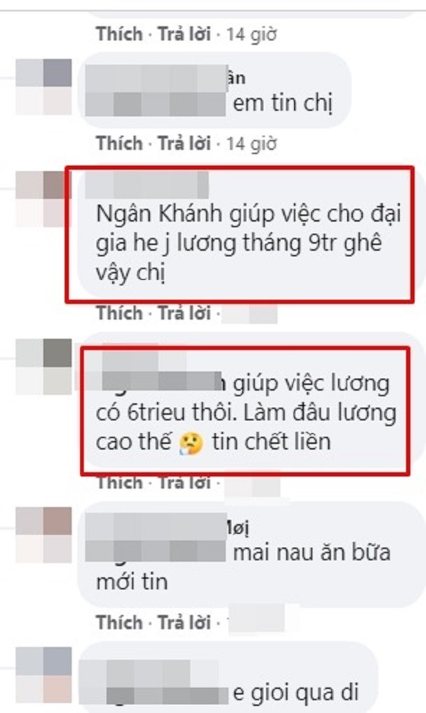 Dân tình thắc mắc chuyện Ngân Khánh từng làm giúp việc lương 9 triệu đồng/tháng 3 Dân tình thắc mắc chuyện Ngân Khánh từng làm giúp việc lương 9 triệu đồng/tháng 3