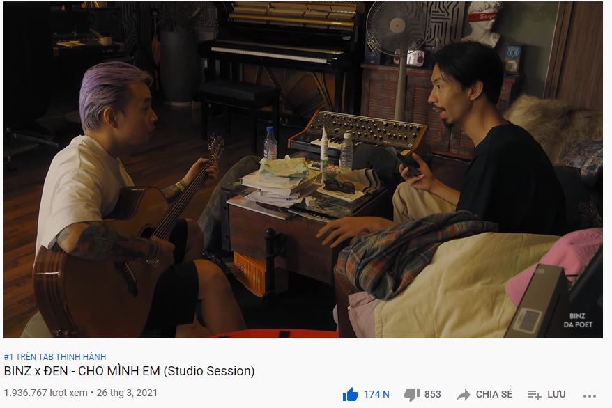 MV phòng thu nhanh chóng leo thẳng top #1 Youtube MV phòng thu nhanh chóng leo thẳng top #1 Youtube