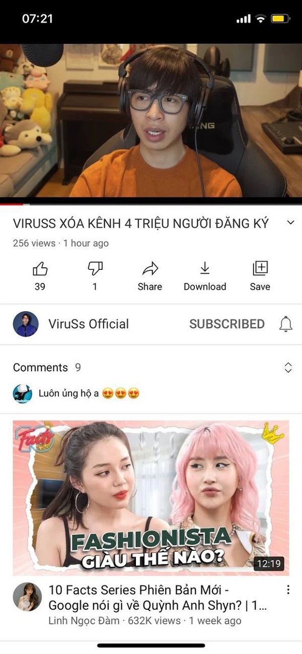 ViruSs thông báo xóa kênh Youtube 4 triệu subscribers: Tin được không 'ngày cá tháng 4'? 3 ViruSs thông báo xóa kênh Youtube 4 triệu subscribers: Tin được không 'ngày cá tháng 4'? 3
