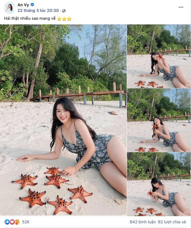 Tất tần tật về gái xinh An Vy - hot girl diện áo tắm check in với sao biển nổi tiếng toàn cõi mạng 1 Tất tần tật về gái xinh An Vy - hot girl diện áo tắm check in với sao biển nổi tiếng toàn cõi mạng 1