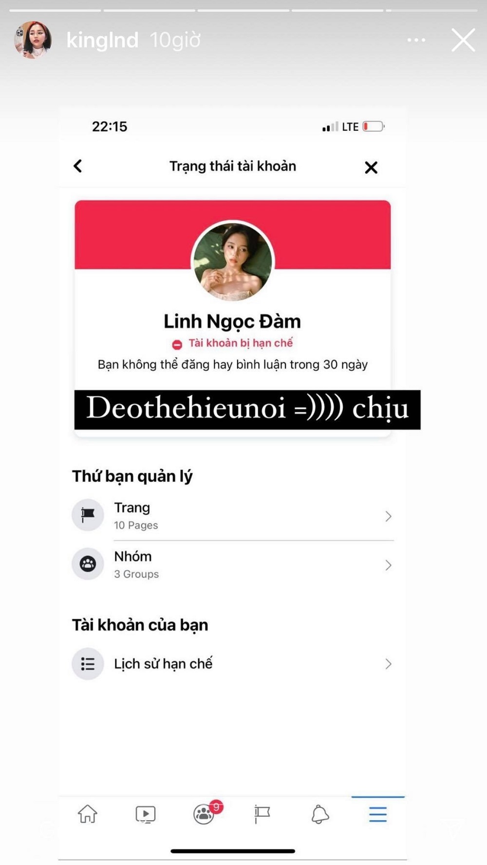 Linh Ngọc Đàm tiếp tục dính vận đen với lý do 'không thể hiểu nổi' 2 Linh Ngọc Đàm tiếp tục dính vận đen với lý do 'không thể hiểu nổi' 2