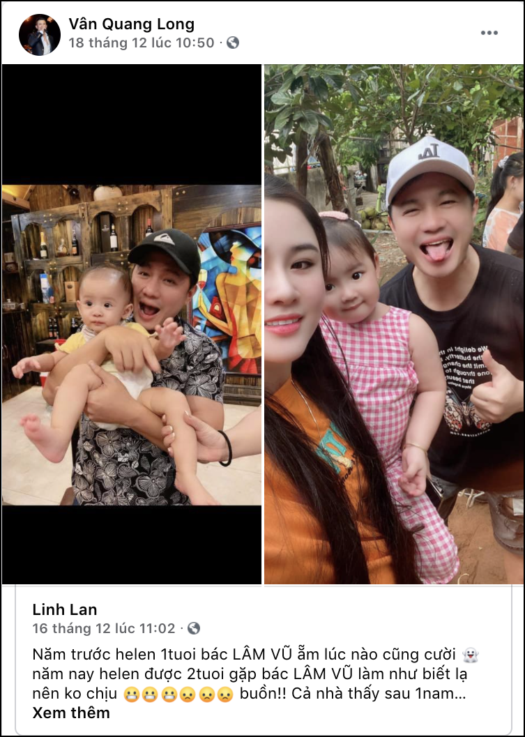 Tràn ngập hình ảnh vợ con trên trang cá nhân của Vân Quang Long trước ngày ra đi, còn gì đớn đau hơn nỗi mất mát này của mẹ con Linh Lan 7