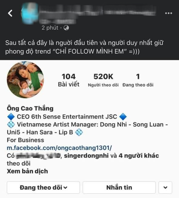 Giữa ồn Tùng - Trâm và trà xanh Hải Tú, nam thần Vbiz duy nhất vẫn giữ vừng phong độ 'chỉ follow mình em' được ngợi khen hết lời 3 Giữa ồn Tùng - Trâm và trà xanh Hải Tú, nam thần Vbiz duy nhất vẫn giữ vừng phong độ 'chỉ follow mình em' được ngợi khen hết lời 3