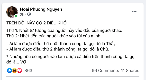 Hoài Phương trao gia tài lớn cho Việt Hương sau khi hết lời 'nịnh' vợ 2 Hoài Phương trao gia tài lớn cho Việt Hương sau khi hết lời 'nịnh' vợ 2