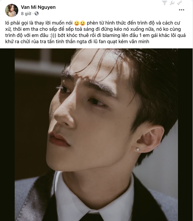 Giữa ồn ào Sơn Tùng, 'người tình MV' của Wanbi Tuấn Anh gây tranh cãi khi chê ai đó phèn: tha cho 'sếp' vì không xứng nhau đâu 3 Giữa ồn ào Sơn Tùng, 'người tình MV' của Wanbi Tuấn Anh gây tranh cãi khi chê ai đó phèn: tha cho 'sếp' vì không xứng nhau đâu 3