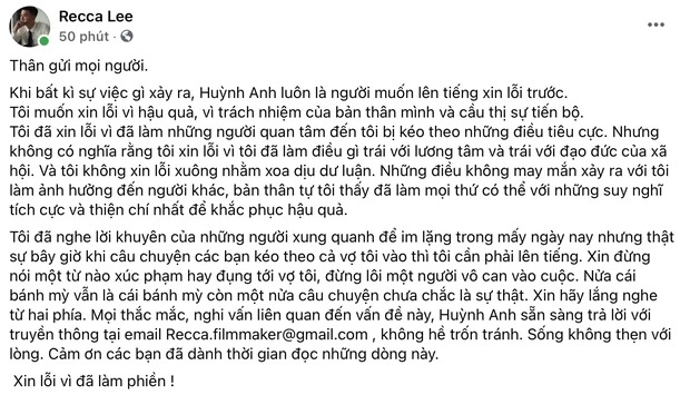 Huỳnh Anh lại bị tố 'lươn lẹo' mua nhẫn cầu hôn, phải gửi lời xin lỗi 2 lần chỉ trong 3 ngày vướng thị phi 3 Huỳnh Anh lại bị tố 'lươn lẹo' mua nhẫn cầu hôn, phải gửi lời xin lỗi 2 lần chỉ trong 3 ngày vướng thị phi 3