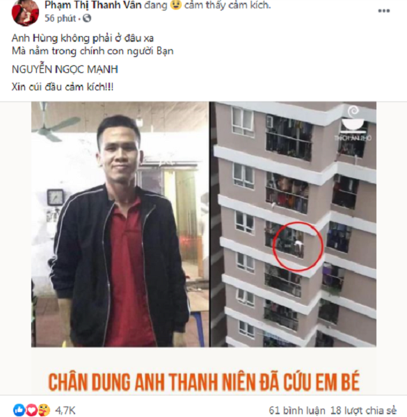 Hồ Ngọc Hà thắc mắc trước khoảnh khắc cứu bé gái rơi từ tầng 12 của 'người vận chuyển' ở Hà Nội 1 Hồ Ngọc Hà thắc mắc trước khoảnh khắc cứu bé gái rơi từ tầng 12 của 'người vận chuyển' ở Hà Nội 1