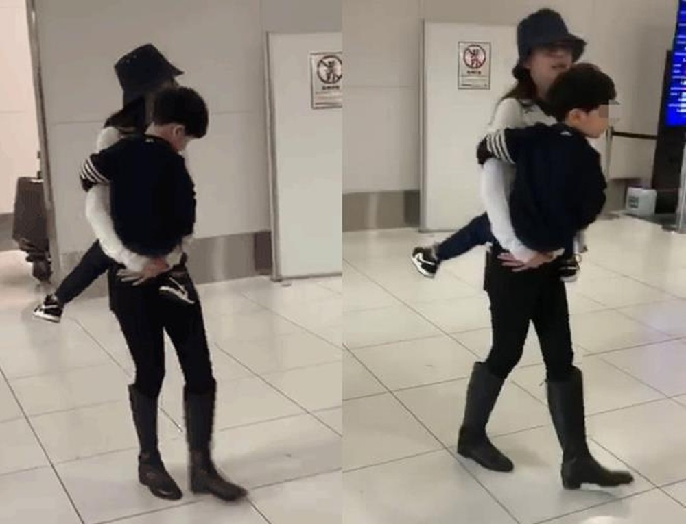 Angela Baby thường xuyên đưa con trai đến nơi làm việc. Ảnh: Internet Angela Baby thường xuyên đưa con trai đến nơi làm việc. Ảnh: Internet
