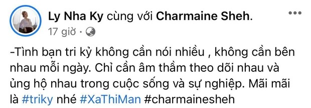 Lý Nhã Kỳ tung bằng chứng, chứng minh cho tình bạn xuyên biên giới với sao TVB Xa Thi Mạn giữa mùa dịch 3 Lý Nhã Kỳ tung bằng chứng, chứng minh cho tình bạn xuyên biên giới với sao TVB Xa Thi Mạn giữa mùa dịch 3