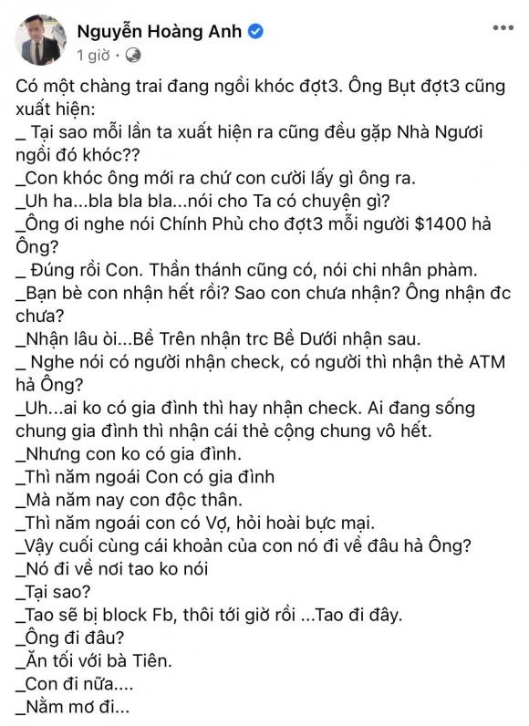 Hoàng Anh đăng đàn ẩn ý chuyện bị vợ cũ 'hớt tay trên'. Ảnh: FBNV Hoàng Anh đăng đàn ẩn ý chuyện bị vợ cũ 'hớt tay trên'. Ảnh: FBNV