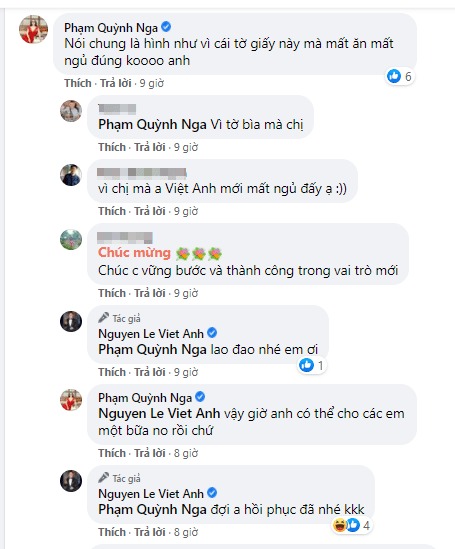 Việt Anh hoàn thành 'nghiệp lớn' ở tuổi 40, tình tin đồn Quỳnh Nga lập tức có động thái đáng chú ý 4 Việt Anh hoàn thành 'nghiệp lớn' ở tuổi 40, tình tin đồn Quỳnh Nga lập tức có động thái đáng chú ý 4