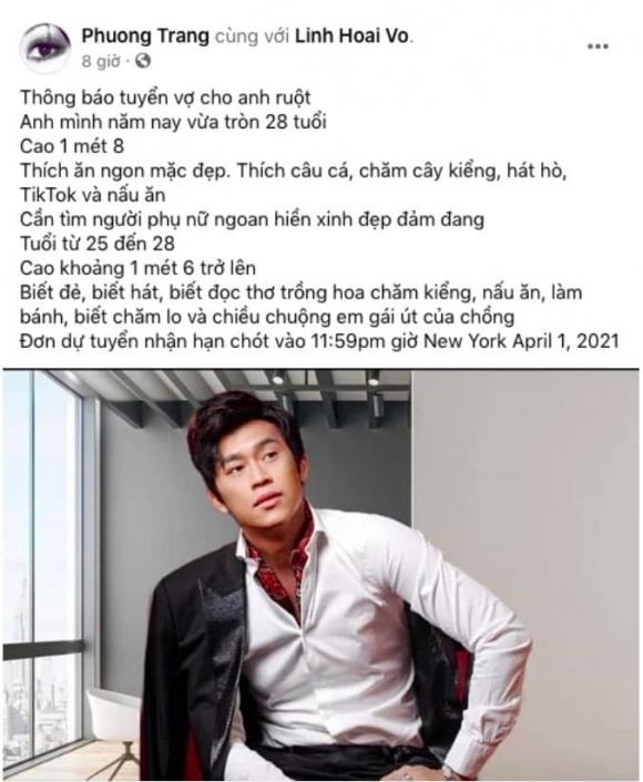 Chán cảnh cô độc sống một mình, Hoài Linh nhờ em gái ruột duy nhất đăng tin tuyển vợ? 1 Chán cảnh cô độc sống một mình, Hoài Linh nhờ em gái ruột duy nhất đăng tin tuyển vợ? 1
