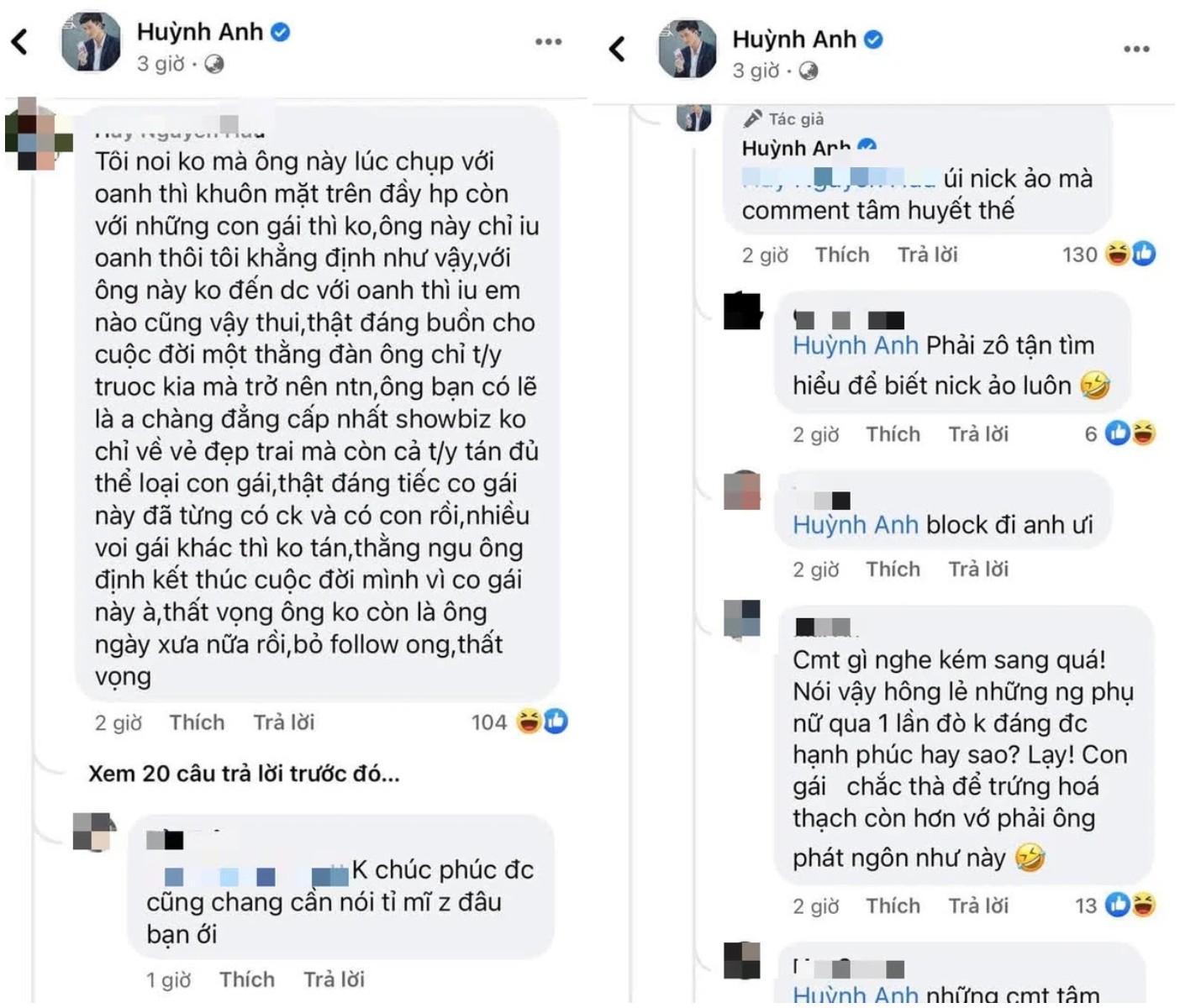 Đăng ảnh gia đình bên bạn gái 'single mom', Huỳnh Anh đáp trả khi bị khui lại chuyện quá khứ với tình cũ Hoàng Oanh 3 Đăng ảnh gia đình bên bạn gái 'single mom', Huỳnh Anh đáp trả khi bị khui lại chuyện quá khứ với tình cũ Hoàng Oanh 3