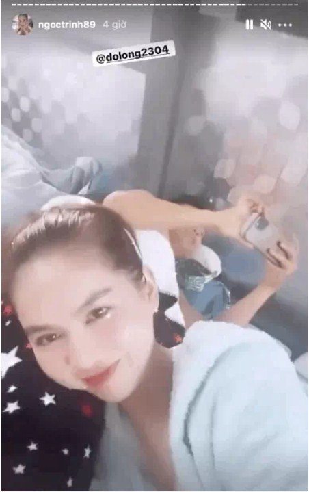 Ngọc Trinh ngang nhiên tiết lộ khoảnh khắc 'giường chiếu' bên người đàn ông lạ mặt 3 Ngọc Trinh ngang nhiên tiết lộ khoảnh khắc 'giường chiếu' bên người đàn ông lạ mặt 3