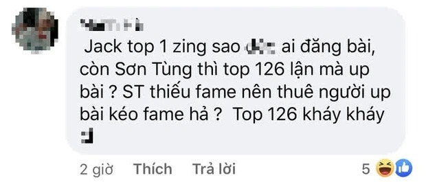 Hậu ồn ào với Thiều Bảo Trâm, Sơn Tùng M-TP vang tầm quốc tế nhưng bị loạt FC của Jack kêu 'hết thời' 5 Hậu ồn ào với Thiều Bảo Trâm, Sơn Tùng M-TP vang tầm quốc tế nhưng bị loạt FC của Jack kêu 'hết thời' 5