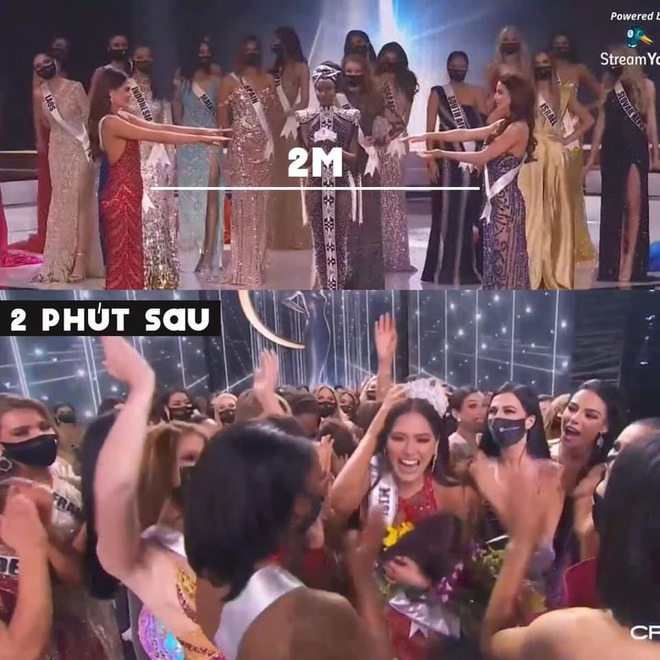Miss Universe 2020 dù nâng cao tinh thần chống Covid-19 nhưng vẫn bị đánh giá ngừa dịch 'giả trân' 4 Miss Universe 2020 dù nâng cao tinh thần chống Covid-19 nhưng vẫn bị đánh giá ngừa dịch 'giả trân' 4