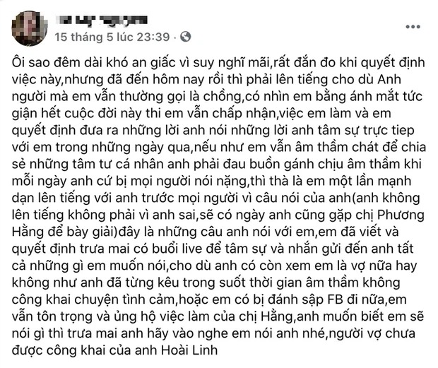 Bất ngờ xuất hiện người phụ nữ tự nhận là vợ bí mật của Hoài Linh giữa ồn ào của nam danh hài với bà Phương Hằng 2 Bất ngờ xuất hiện người phụ nữ tự nhận là vợ bí mật của Hoài Linh giữa ồn ào của nam danh hài với bà Phương Hằng 2