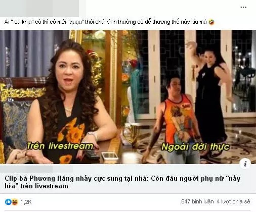 Đại gia Phương Hằng khiến hàng trăm người thích thú chỉ với 1 câu nói đáp trả lời chê bai 2 Đại gia Phương Hằng khiến hàng trăm người thích thú chỉ với 1 câu nói đáp trả lời chê bai 2