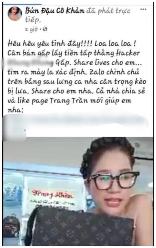 Trang Trần sợ hãi, cầu cứu CDM sau khi 'đụng' vào IT giúp đỡ bà Phương Hằng 3 Trang Trần sợ hãi, cầu cứu CDM sau khi 'đụng' vào IT giúp đỡ bà Phương Hằng 3