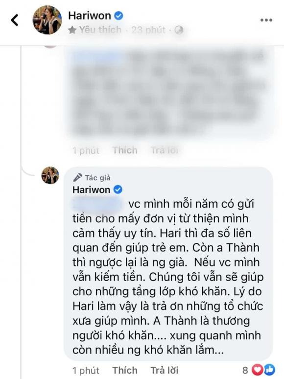 Hari Won lộ diện giữa ồn ào của Trấn Thành, thể hiện rõ thái độ về hoạt động thiện nguyện 3 Hari Won lộ diện giữa ồn ào của Trấn Thành, thể hiện rõ thái độ về hoạt động thiện nguyện 3