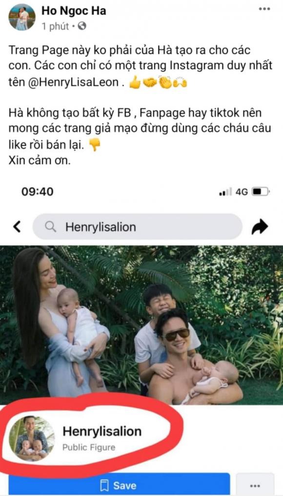 Hồ Ngọc Hà lên tiếng cảnh cáo nhóm người xấu lấy hình ảnh của 2 bé Lisa và Leon nhằm trục lợi 2 Hồ Ngọc Hà lên tiếng cảnh cáo nhóm người xấu lấy hình ảnh của 2 bé Lisa và Leon nhằm trục lợi 2