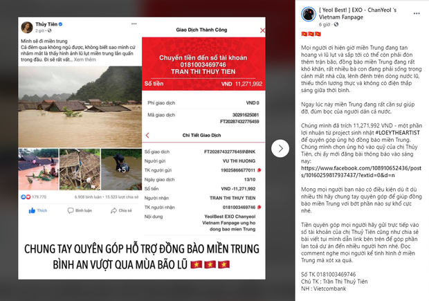 'Mát dạ' khi FC Việt lấy danh nghĩa idol ủng hộ miền Trung khi Thủy Tiên kêu gọi cứu trợ 4