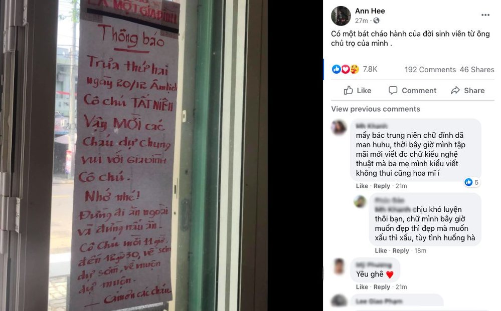 Chủ nhà trọ chiêu đãi sinh viên bữa ăn ấm lòng trước khi về quê ăn Tết 1 Chủ nhà trọ chiêu đãi sinh viên bữa ăn ấm lòng trước khi về quê ăn Tết 1