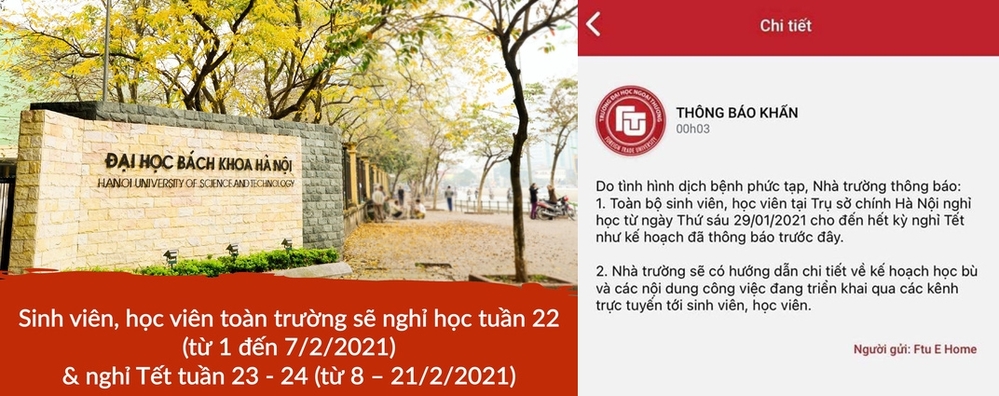 Học sinh, sinh viên bỗng được nghỉ Tết sớm vì Covid-19 2 Học sinh, sinh viên bỗng được nghỉ Tết sớm vì Covid-19 2