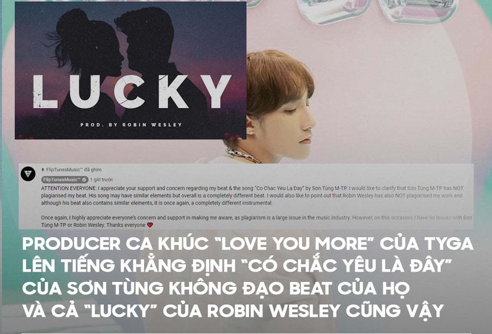 Producer nước ngoài ‘bênh vực’ Sơn Tùng không đạo nhạc ca khúc ‘Có chắc yêu là đây’ 2 Producer nước ngoài ‘bênh vực’ Sơn Tùng không đạo nhạc ca khúc ‘Có chắc yêu là đây’ 2