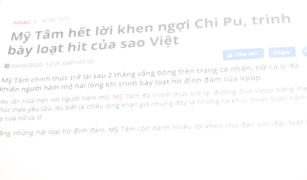 Chi Pu bỗng bật khóc khi được Mỹ Tâm khen giọng hát hay 2 Chi Pu bỗng bật khóc khi được Mỹ Tâm khen giọng hát hay 2