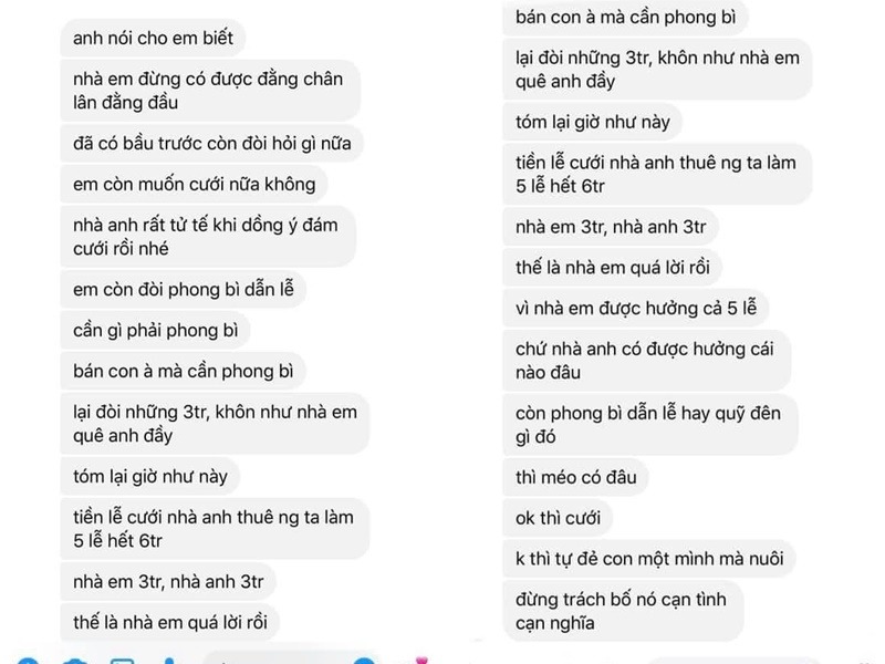 Cô gái bị nhà trai ‘mặc cả’ sính lễ, dè bỉu chỉ vì ‘ăn cơm trước kẻng’ dính bầu 2 Cô gái bị nhà trai ‘mặc cả’ sính lễ, dè bỉu chỉ vì ‘ăn cơm trước kẻng’ dính bầu 2