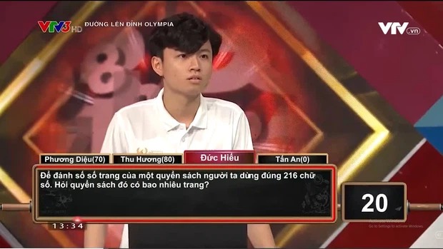 Câu hỏi Olympia ‘dễ không tưởng’: Tìm số trang sách biết dùng 216 chữ số để đánh số trang? 2 Câu hỏi Olympia ‘dễ không tưởng’: Tìm số trang sách biết dùng 216 chữ số để đánh số trang? 2